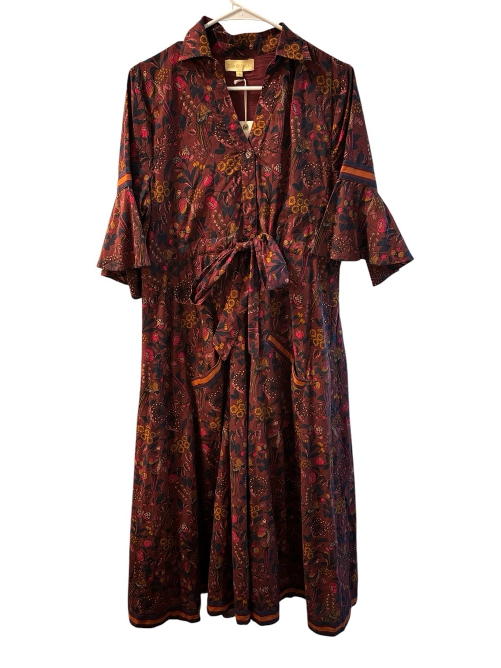NWT Isla Payal Burgandy Dress